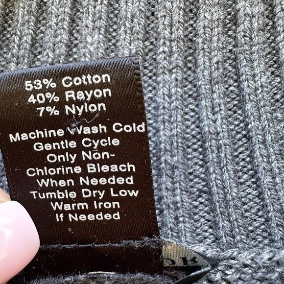 Gray Turtleneck Sweater Dress - Picture 4 of 5